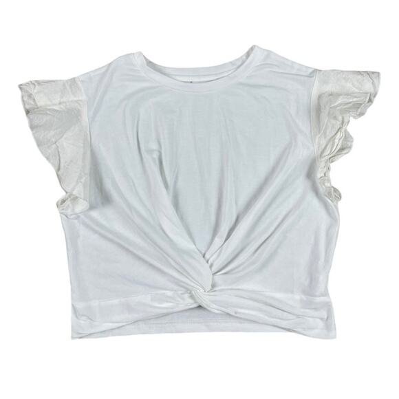 Cute Cinched Cropped T Shirt - Picture 1 of 2